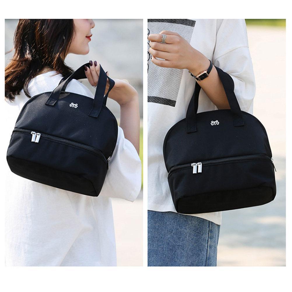 Kawaii Portable Handbag Multi-function Breastfeeding Milk Bag Box Insulation Storage Bag Lunch Double-layer Preservation