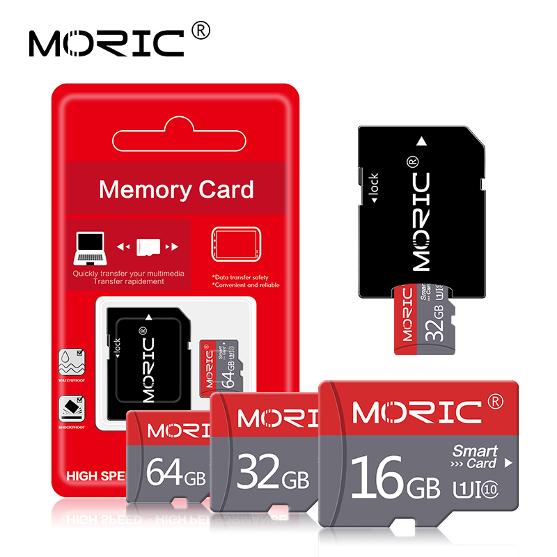 Moric ultra hukommelseskort micro sd-kort 8gb/16gb/32gb/64gb/128gb/256 micro sd carte memoire 32gb c10 mini tf-kort gratis sd-adapter
