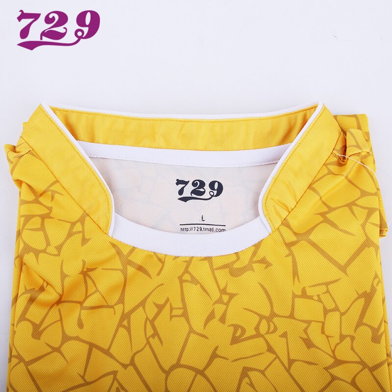 Ropa Deportiva de tenis de mesa para hombre y mujer, camisetas de entrenamiento de manga corta, pantalones cortos, 729