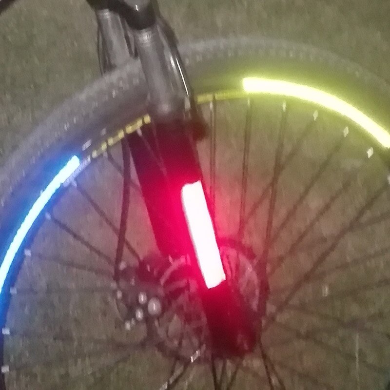 Motorcycle Bicycle Sticker Reflective Stickers Cycling Warning Reflector Film Cycling Decal Tape Horizontal stickers