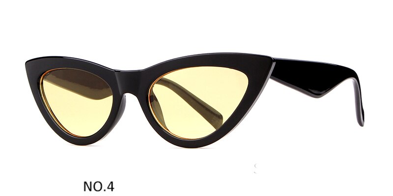 Sorvino Retro Rode Cat Eye Zonnebril Vrouwen 90 S Festival Platte Top Spiegel Cateye Zonnebril Fahion Lady shades N256: C4