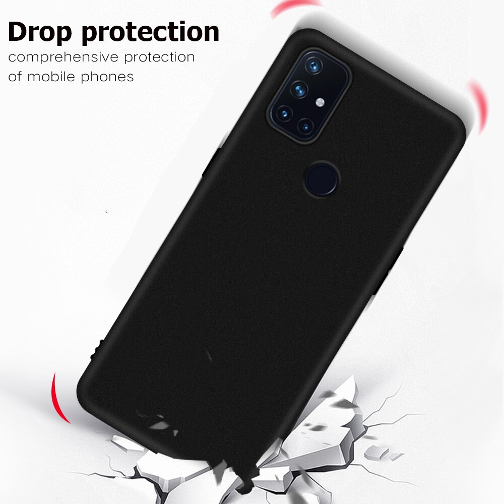 Custodia in Silicone smerigliato Ultra sottile per Oneplus 8T 8 7 Pro 7T Nord N10 5G TPU Soft Black Fundas per Oneplus 5T 5 6 Nord N100 N10 5G