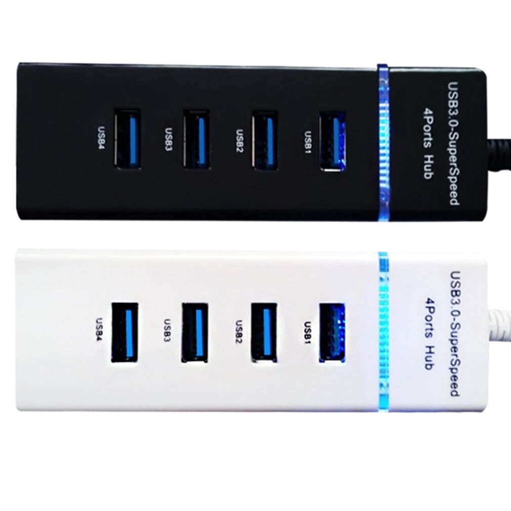 USB Hub 3.0 USB Splitter Multi USB 3.0 Hub Multiple 4 Port Hub Splitters Use Power Adapter Computer Accessories Hub for PC --