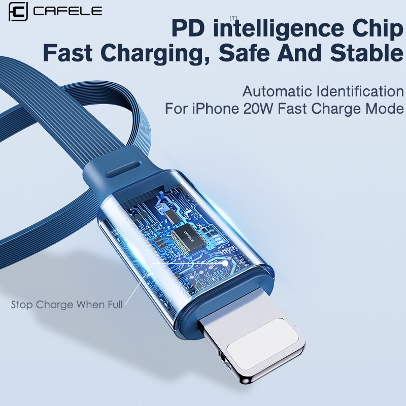 Cafele 20w retrátil pd cabo de carregamento rápido usb tipo c cabo para iphone 13 12 11 pro max xr telefone carregador cabo cabo de fio dados