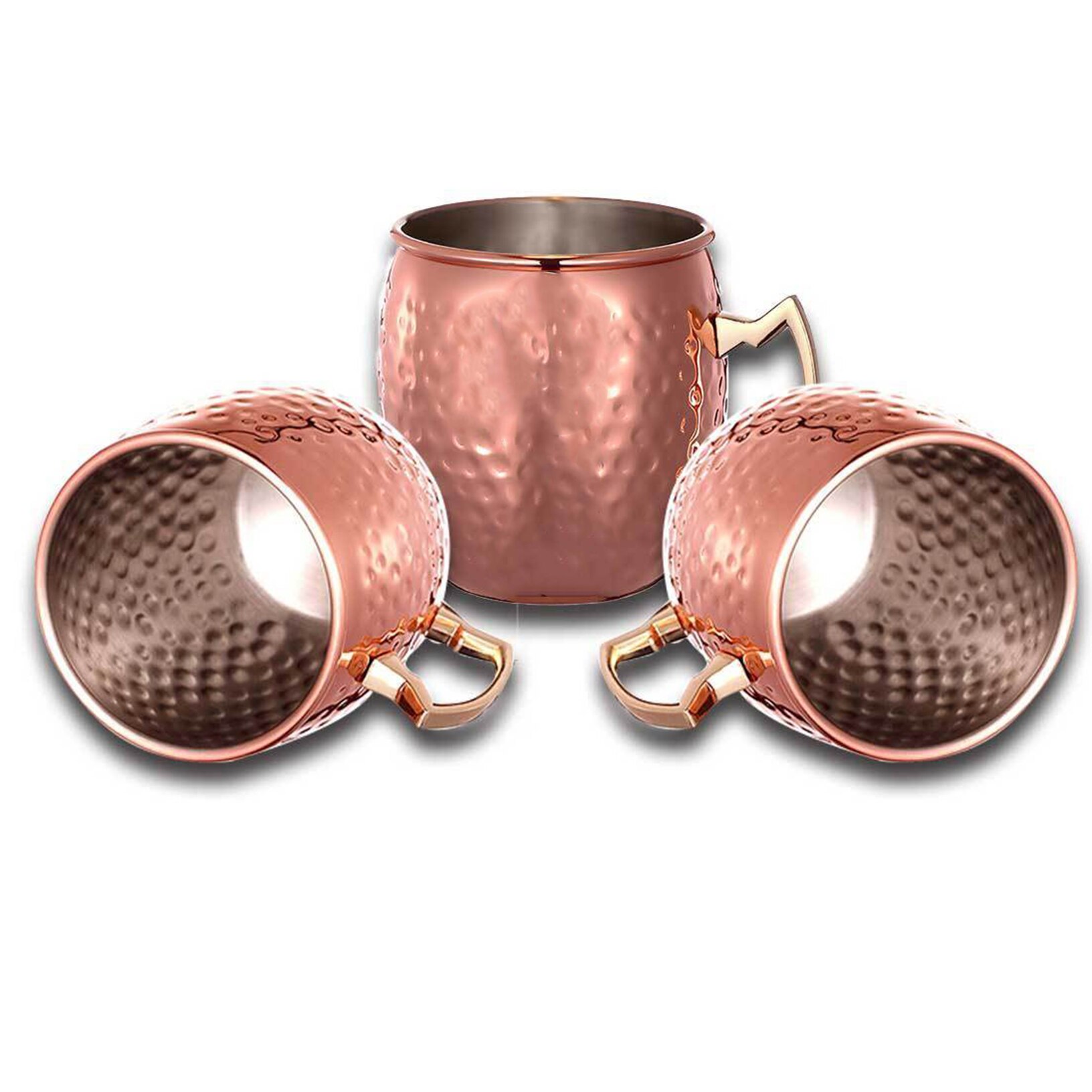 Drikke cocktail ølkopp 550ml/18 oz rustfritt stål kopp kopp messing stål krus moskva mule krus kopp hamret kopper kopp