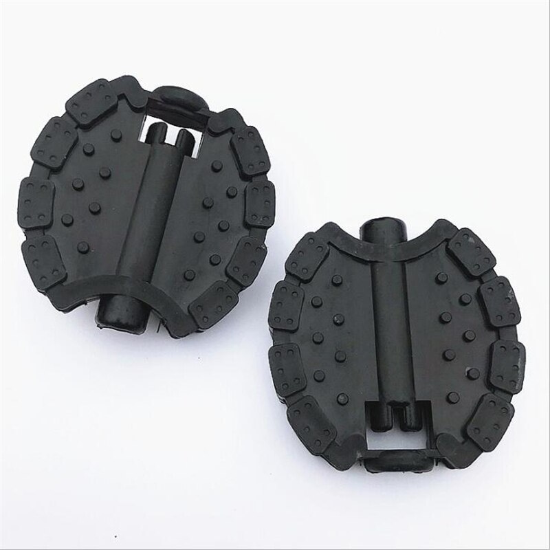 Pedal de substituição para crianças, pedaleira triciclo e carrinho de crianças com placa para bebê, bicicleta, pendente para crianças, ferramenta de ciclismo, 1 par: Black oval