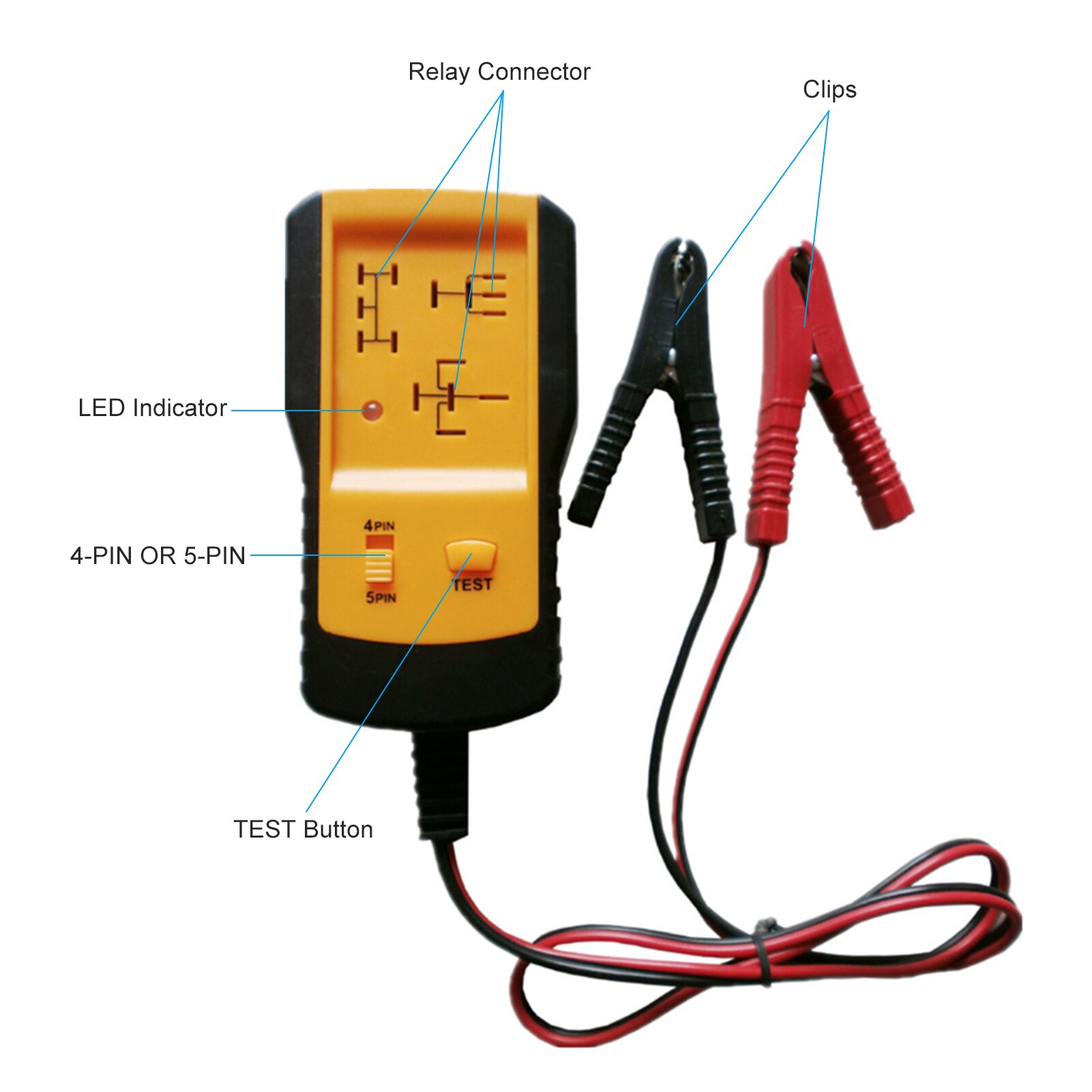 Testeur De Relais Automobile 12V - ULTRATOOL - Pour Relais 4 Et 5 Broches - Diagnostic Rapide Avec LED - 4