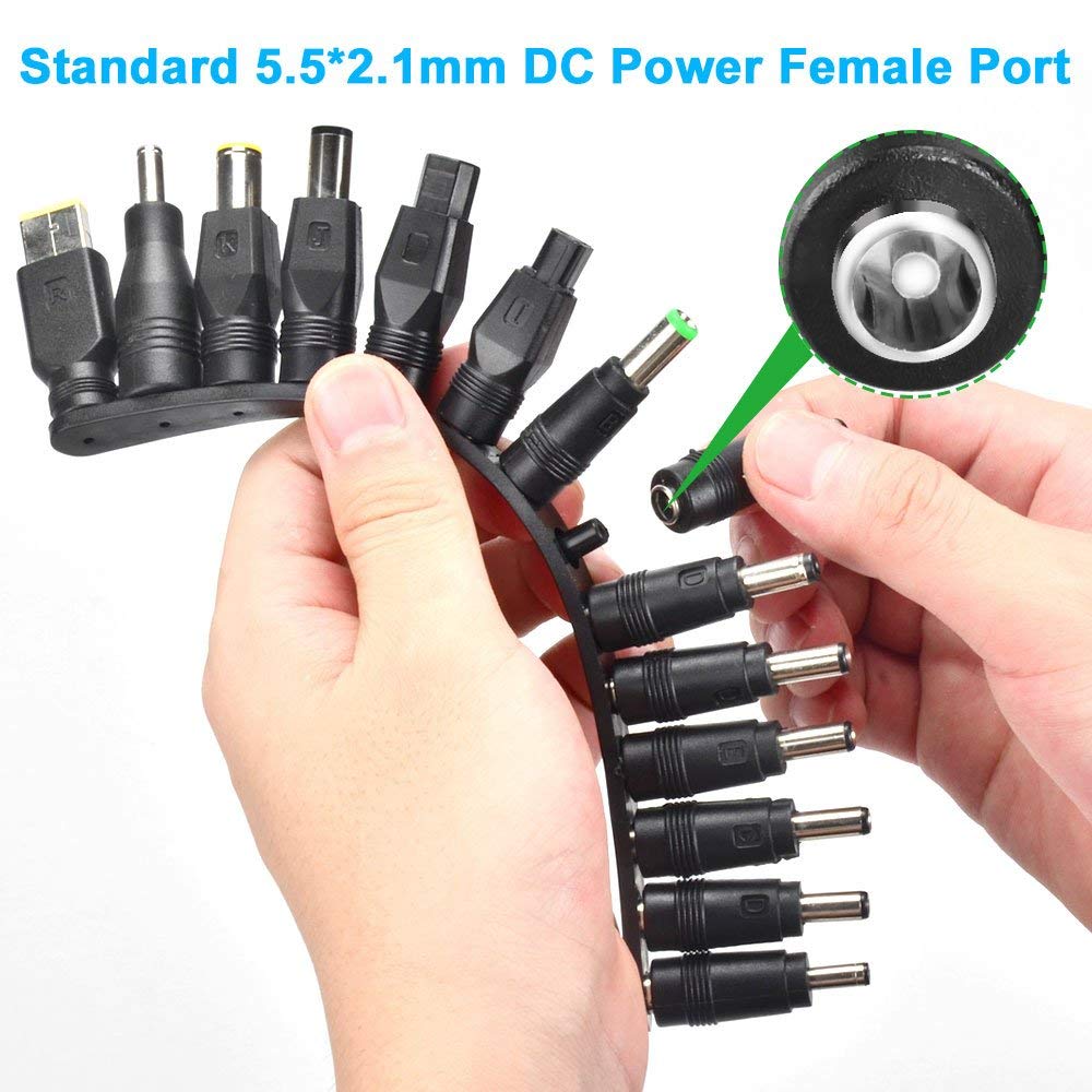 Laptop Dc Power Adapter Kits 38 Pcs Universele 5.5X2.1 Mm Dc Ac Tips Connector Voor Lenovo Thinkpad Power supply Plug Jack Sets