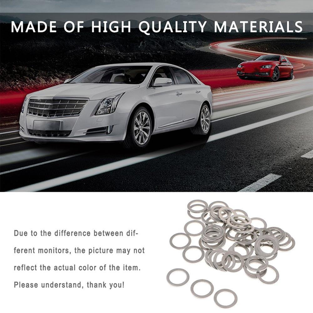 10 sztuk praktyczne miska olejowa uszczelka śrubowa aluminium korek spustowy oleju zmiażdżyć podkładki uszczelki dla Mazda 9956-41-400