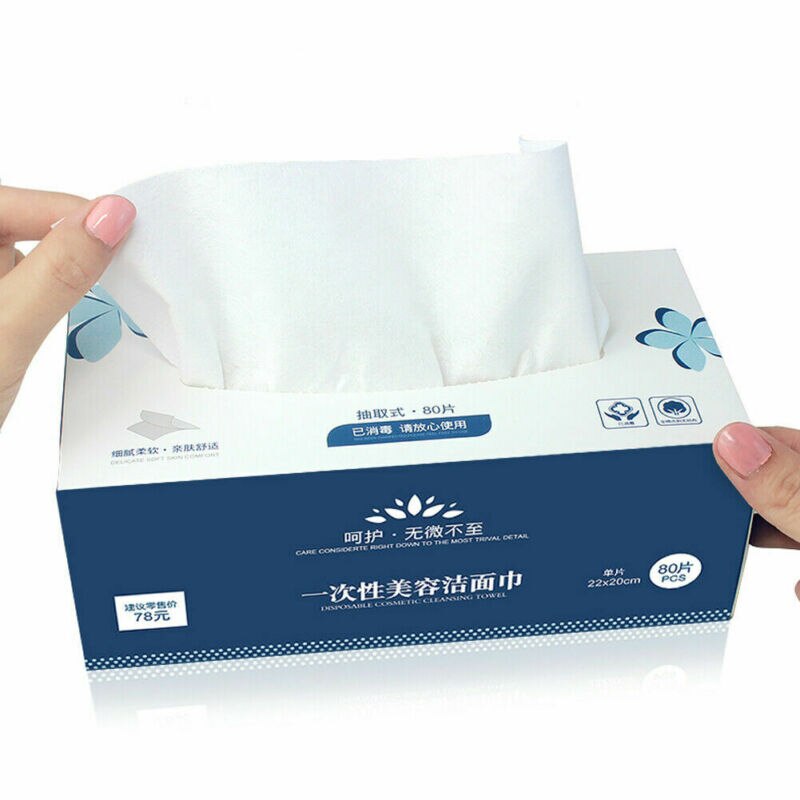Luxury Disposable Face Cloths Towel Cotton Wash Infection Control Supersoft Cotton Disposable Wet And Dry Towel