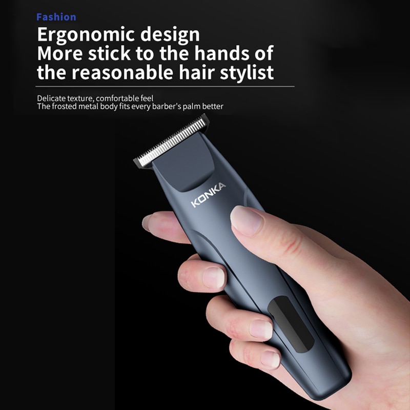 KONKA Electric hair clipper 2000mAh large capacity battery Mini hair trimmer Portable trimmer for men Beard hair cutting machine