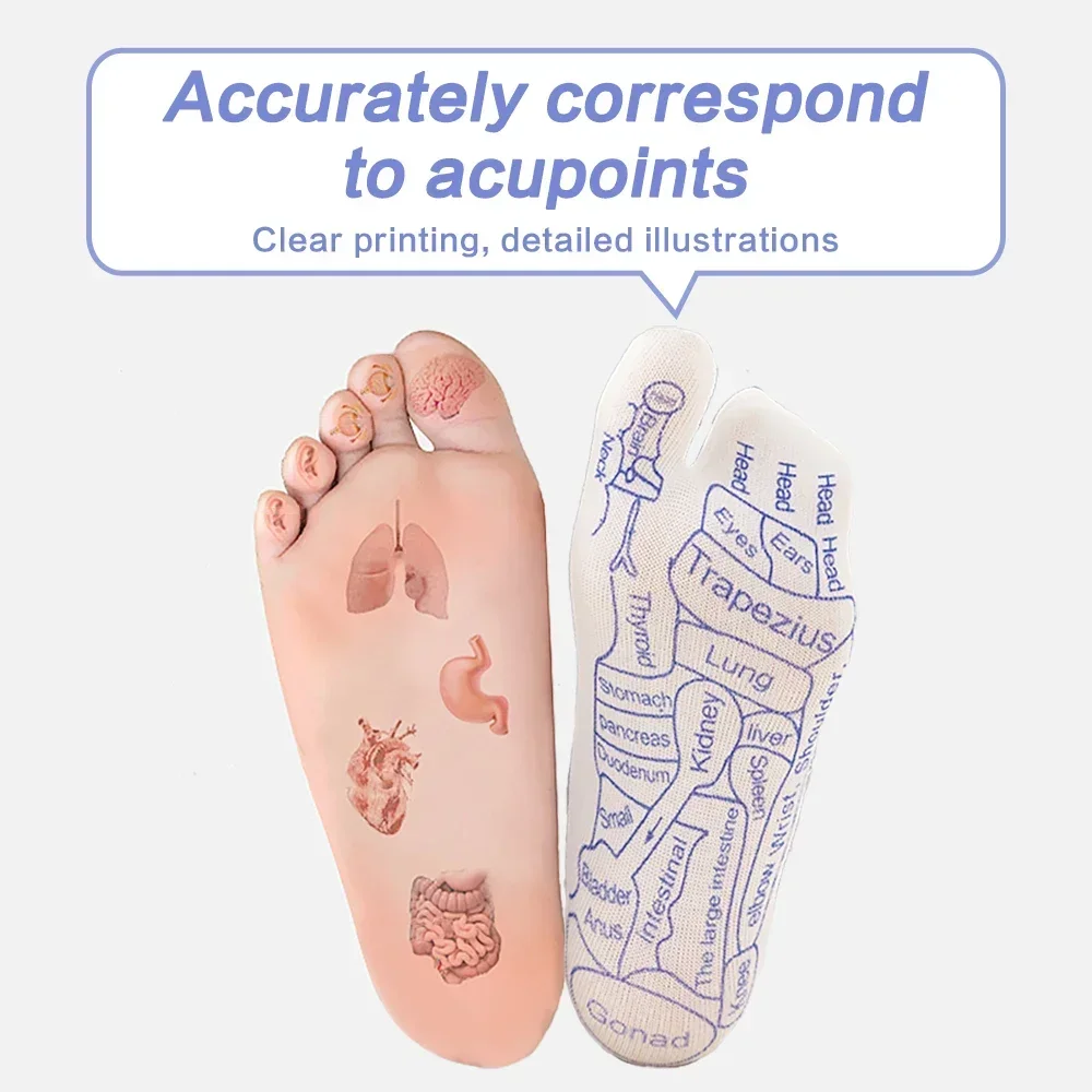 Massage soulager les pieds fatigués chaussettes acupression masseur de pieds réflexologie chaussettes pied Point outil physiothérapie chaussette directe