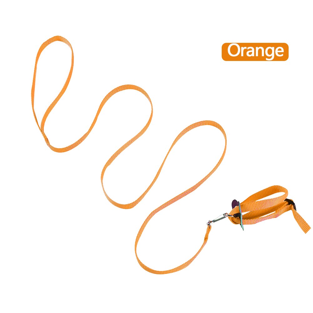 1PC regulowany miękki poliester królik szelki smycz świnka morska ołów liny zwierzę domowe szynszyla smycz dla małych zwierząt odkryty rozwijana smycz: pomarańczowy