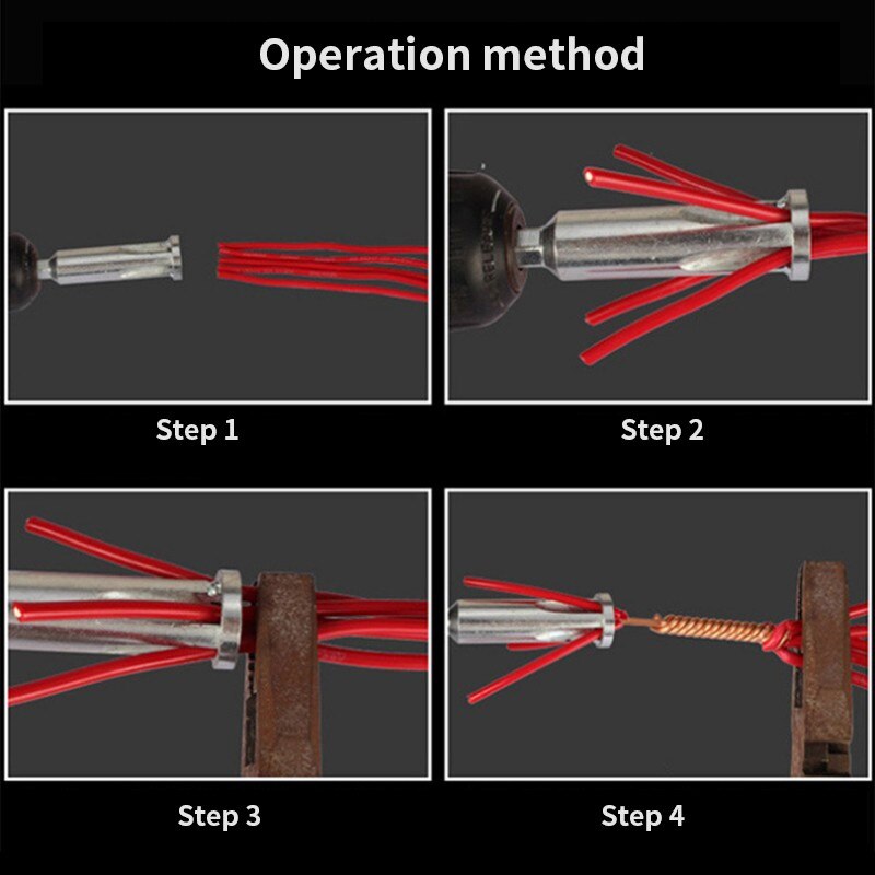 Kabel Connector Terminal Wire Twisting Tool Twister Lijn Voor Boormachine Drivers Automatische Elektrische Hand Twist Gereedschap Peel-Gratis