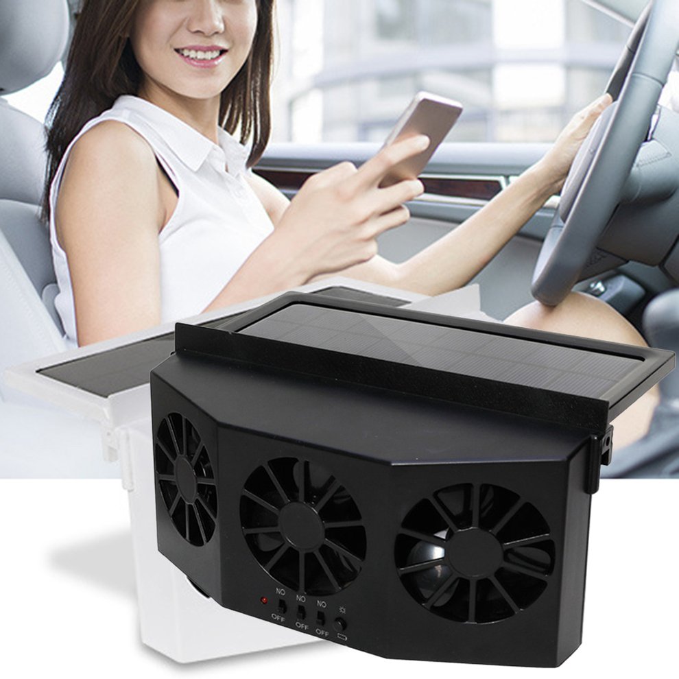 Material ventilador de ventilación de coche Desuperheater Solar ventilador de escape de coche radiador portátil duradero ajuste de posición múltiple