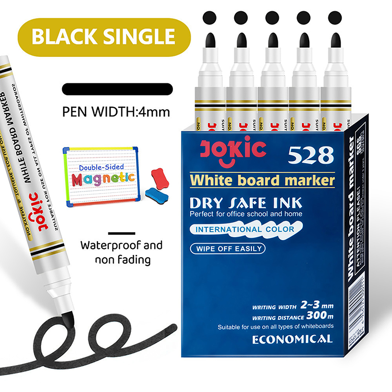 Apagável Whiteboard Caneta Marcador, Dry Erase Marcadores, Escritório e Material Escolar, 4 Cores: Vermelho