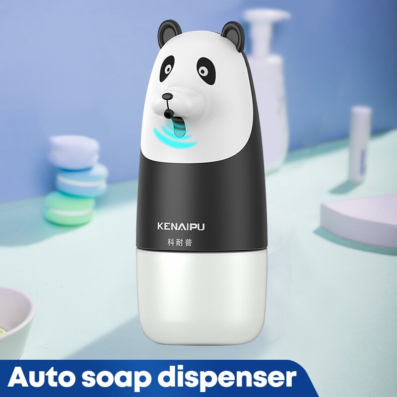 Rechargeable Automatic Induction Cartoon Panda Soap Dispenser Kid Touchless Sensor Infrared Induction Intelligent Foam Hand Wash