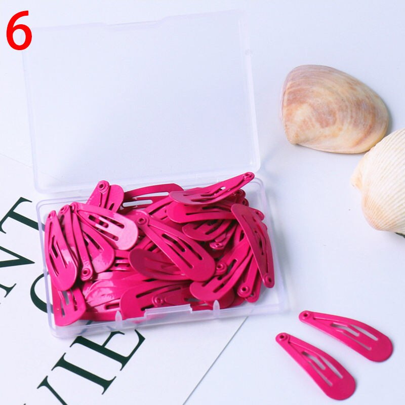 50 Stks/partij 3 Cm Leuke Candy Kleur Baby Clip Meisje Haar Accessoires Prinses Haarspeld Mini Hairclips: 6