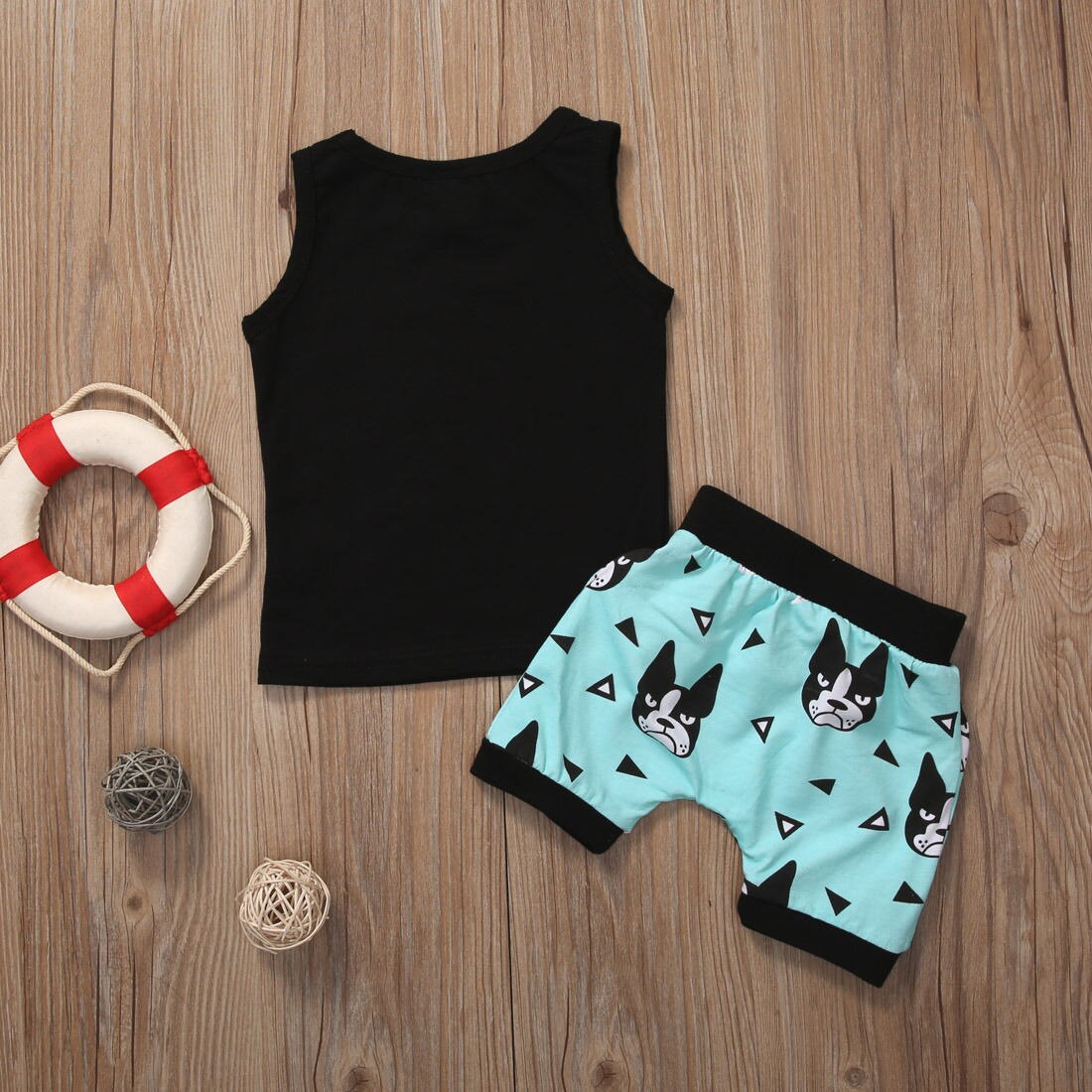 2 Stücke Sommer Cartoon Hund Kinder Baby Jungen Kleinkind T-shirt Weste Tops + Casual Hosen Kleider Outfits Set