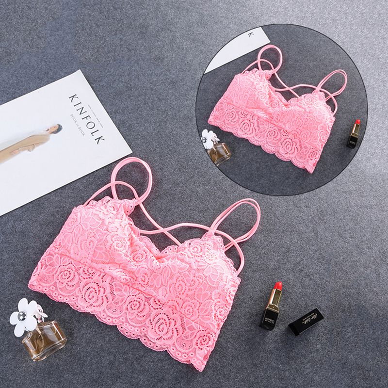 Women Sexy Lingerie Lace Bra Mesh Bralette Female Seamless Unpadded Floral Brassiere Intimates Femme Underwear Arrivals