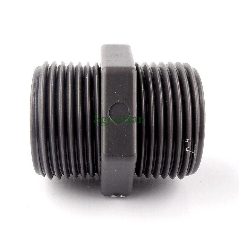 Conector de rosca macho de PVC para tubería de Acuario, accesorios de unión para pecera, marco de plantación hidropónico, 1/2 "~ 2", 2 ~ 50 Uds.
