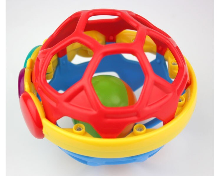 10cm Baby Spielzeug Fangen Ball Bendy Baby Gehhilfe Rasseln Entwickeln Intelligenz Ball 0-12 Monate Kunststoff Glocke Rassel puppe