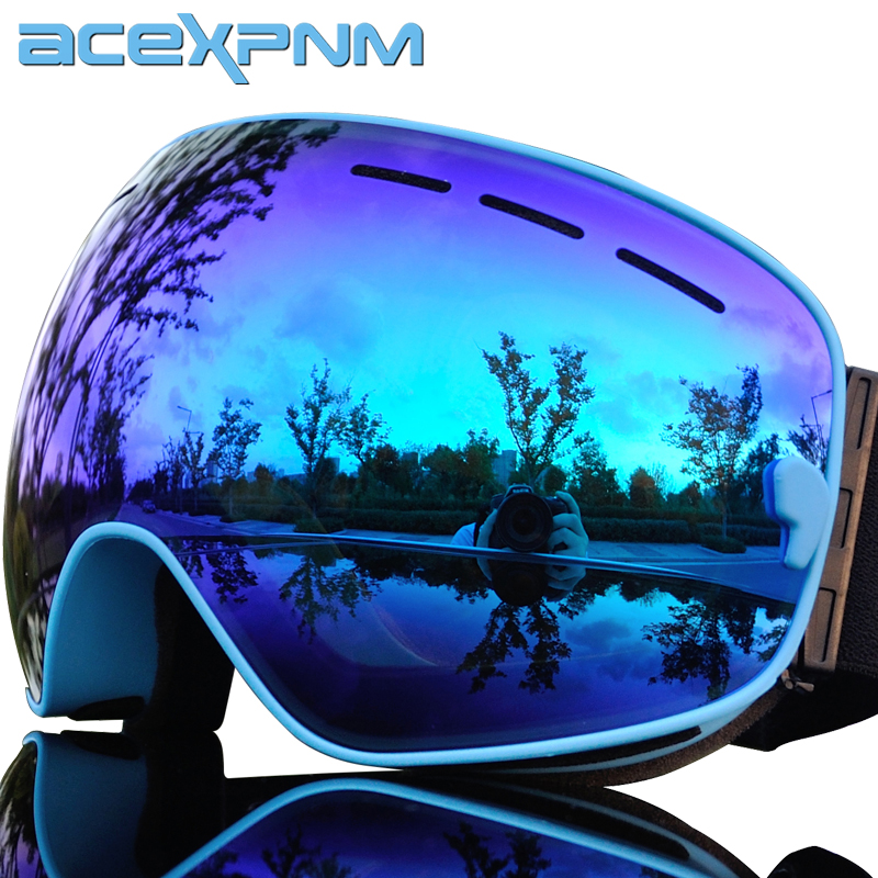 ACEXPNM Skibril Mannen Vrouwen Snowboard Bril Bril voor Skiën UV400 Bescherming Sneeuw Ski Bril Anti-fog Ski masker