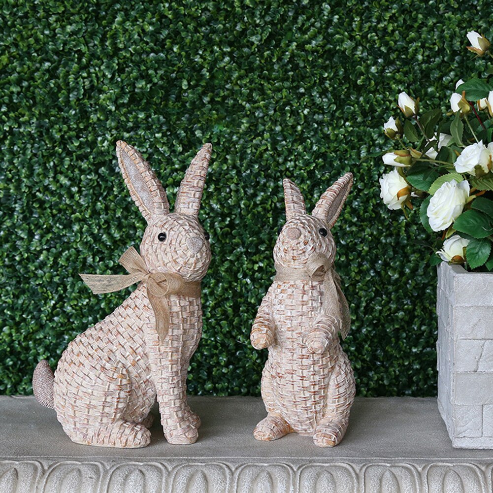 Pasen Simulatie Bunny Huis Tuin Bunny Decoratie Creatieve Bunny Ornament Gesimuleerde Konijn Decor Tuin Decoratie