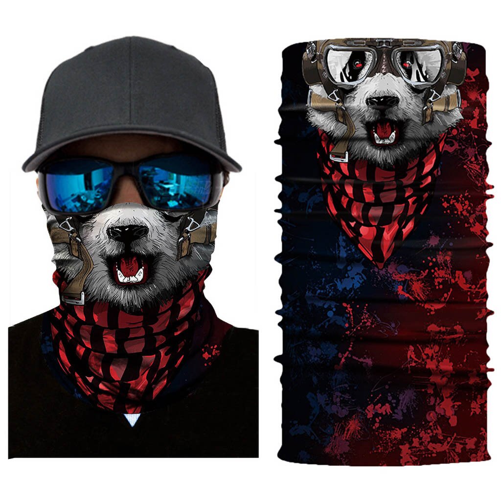 Cycling Motorcycle Head Scarf Neck Warmer Face Mask Ski Balaclava Headband Sport Cycling Black mouth Masks маска31: Gray