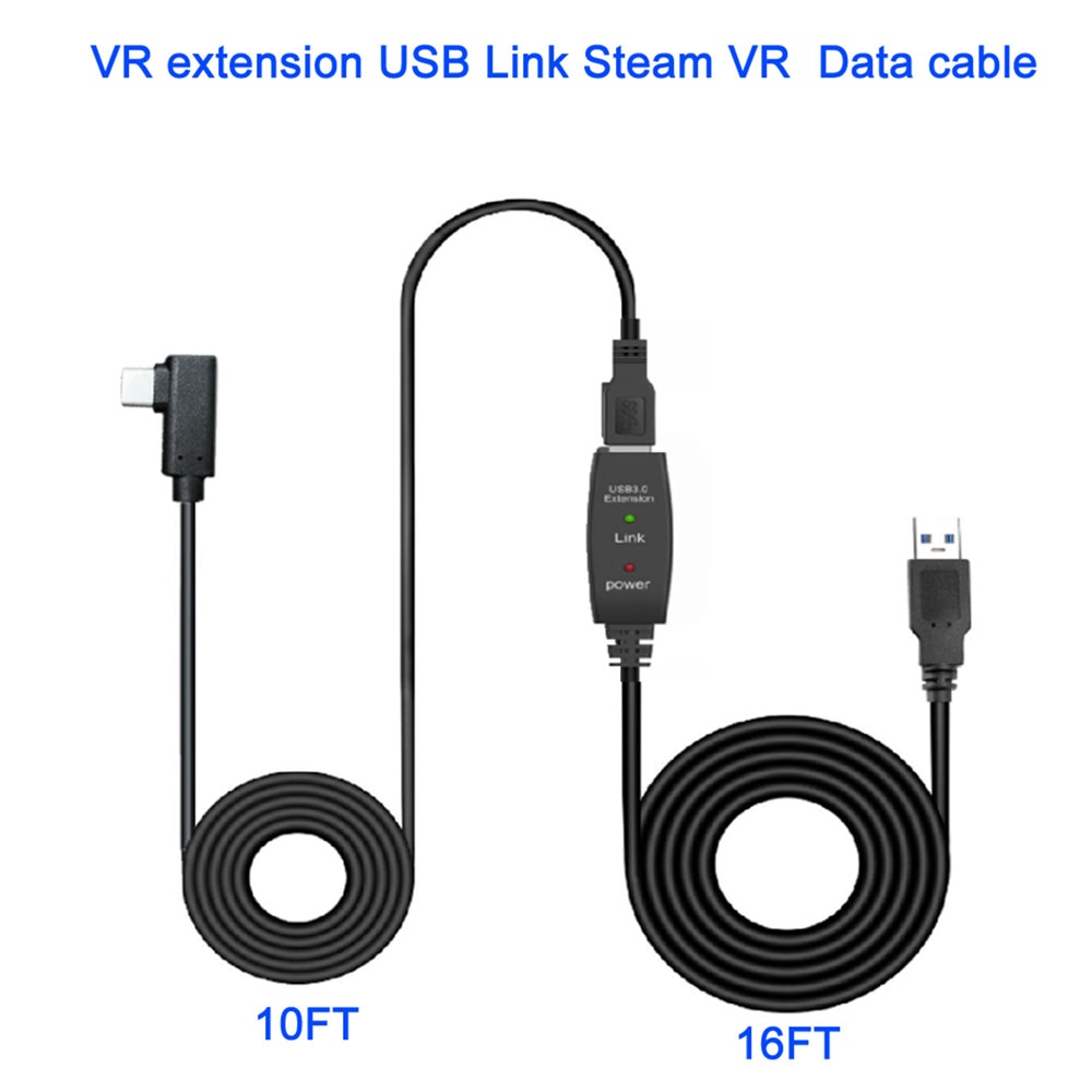 8 M/26FT Vr Verlengkabel USB3.0 Stabiele Data Lijn Type A Naar C Usb Headset Kabel Voor Oculus quest Link Stoom Vr Accessoires