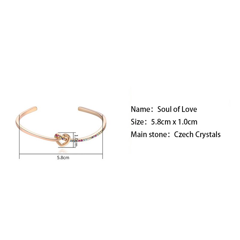 Bebella Ziel Van Liefde Kristal Stof Manchet Armband Met Tsjechische Kristallen Voor Vrouwen Mode Bruid Bruiloft Sieraden