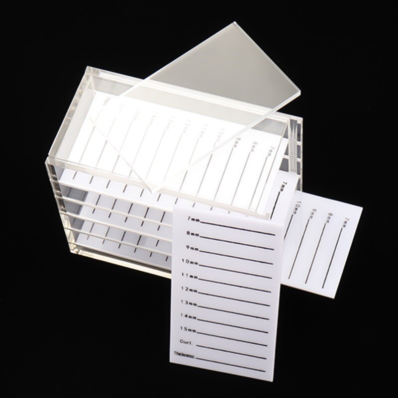 5 Layers Clear Eyelash Storage Box Makeup Display ... – Vicedeal