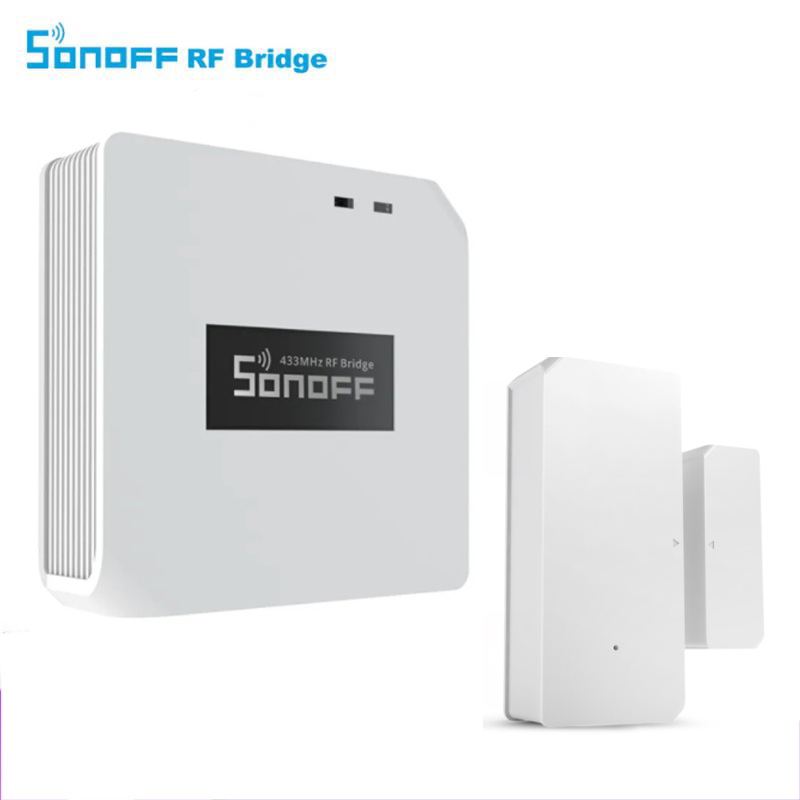 Sonoff rf bridge  r2 433 mhz  dw2 dörrars fönster pir 3 rörelsesensor sonoff rf sensor kit smart home av ewelink google home alexa alice: Rf bridger 2 dw2