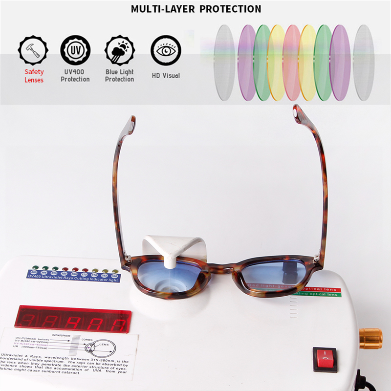 Farbverlauf Blau Kleine Runde Sonnenbrille für Frauen Männer Jahrgang Schildkröte Quadrat Sonnenbrille Lunettes De Soleil