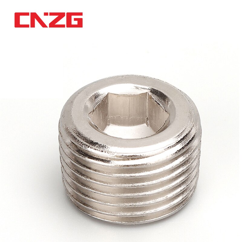 Kupfer 1/8 &quot;1/4&quot; 3/8 &quot;1/2&quot; 3/4 &quot;Außengewinde Durcheinander Rohr verhexen Kopf Ende Kappe Stecker passend zu Koppler Stecker Adapter
