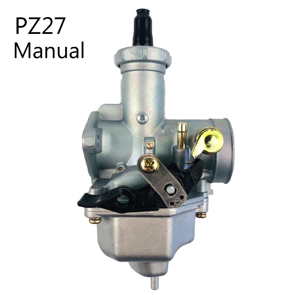 PZ27 Motorcycle Manual and Automatic Carburetor For Motorcycle Dirt bike 175CC 200cc 250cc: Manual