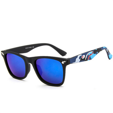 QETOU Kinderen Pra Zonnebril vierkant Frame Meisjes Jongens Zonnebril Voor kids kind UV400 óculos infantil de sol: color4