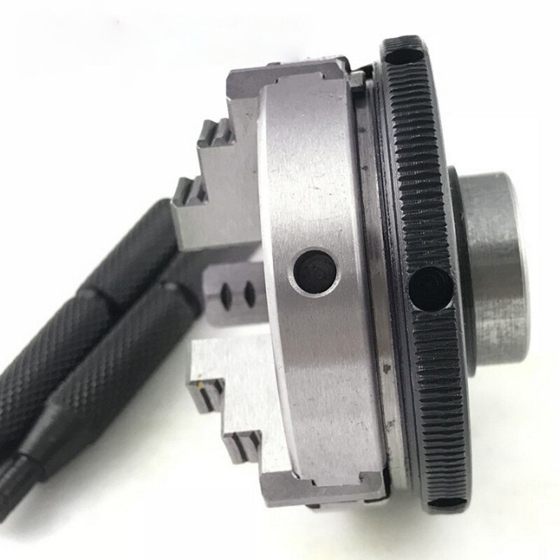 50Mm 2 "Sanou Draaibank Chuck Drie Kaak Handleiding Mini Zelfcentrerend Chuck K01-50 Draad Mount Voor Cnc precisie Instrument