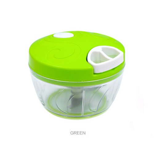 Picadora de comida para cocina, picadora Manual de mano para el hogar, procesador de cuerda, trituradora de ensalada, herramienta para verduras: green