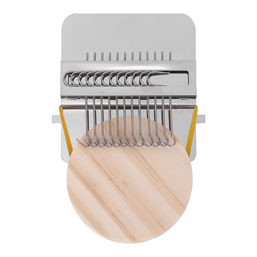 Telar de Metal para zurcir, herramienta de tejido tipo Speedweve, herramienta textil para zurcir, costura bonita: 12 hooks