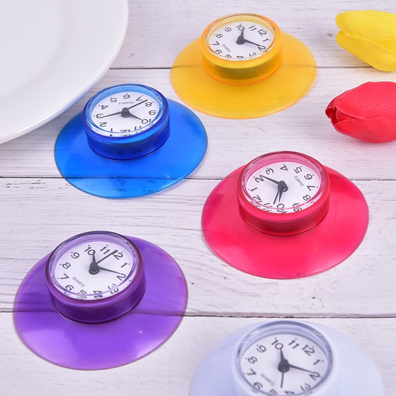 Stijl Badkamer Keuken Waterdichte Sucker Klok Douche Booth Krachtige Gehandeld Home Sucker Klok