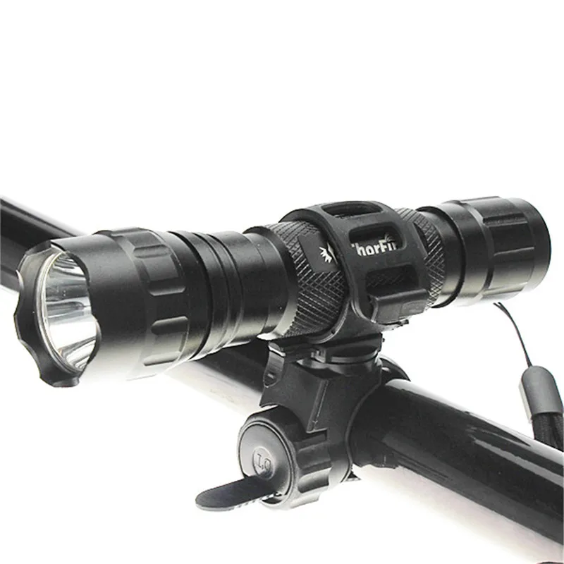 Fahrrad-Taschenlampenhalterung 360° ° Verstellbare Gummibänder für Fahrrad, Fahrrad, Vordertaschenlampe, LED-Scheinwerferklemme, Clip-Halterung