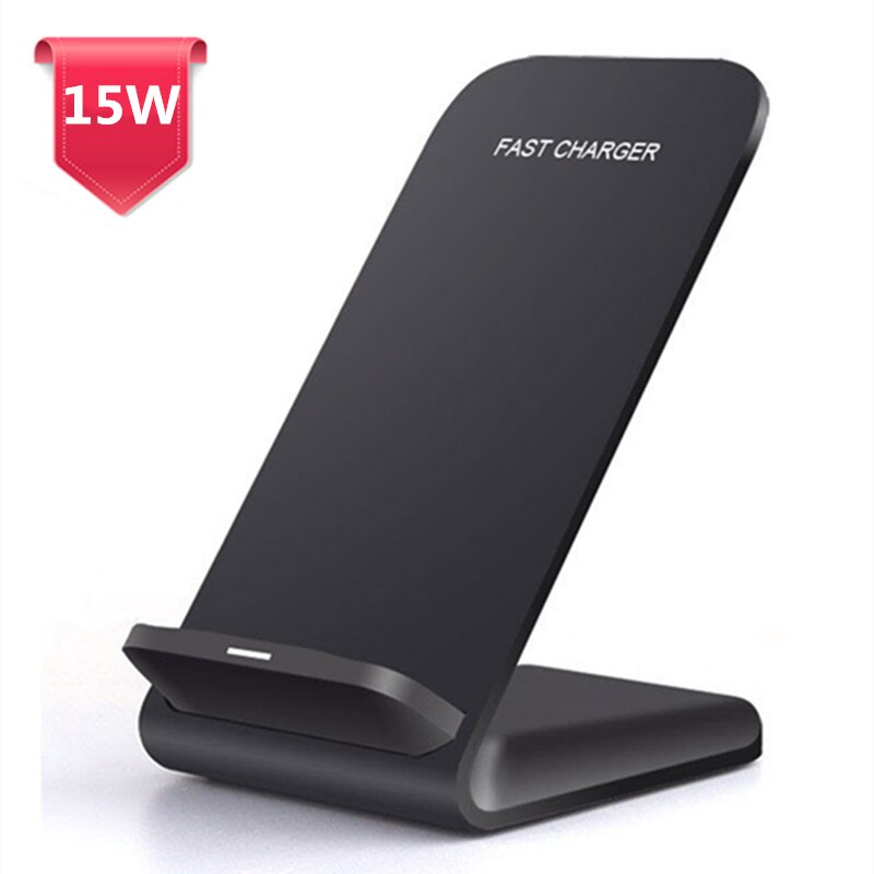 30W Snelle Qi Draadloze Oplader Voor Samsung S9 S10 S20 Quick Charging Stand Voor Iphone 12 11 Xs Xr X Xiaomi 10 9 Huawei Mate 40 Pro: 15W Stand