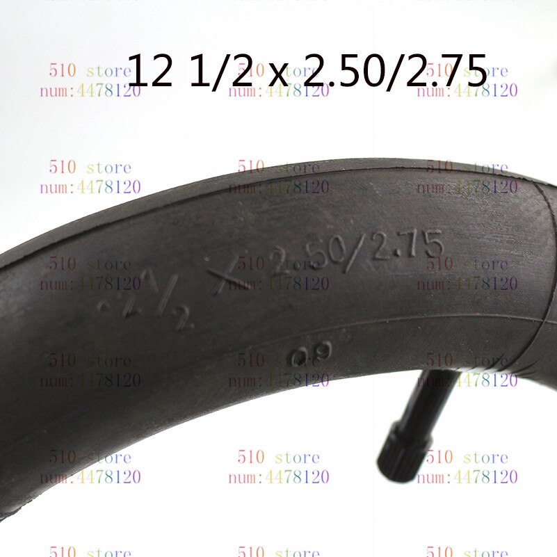 2pcs 12 1/2X2.50 2.75"butyl inner tube pocket Bike Scooter Moped 49CC Rear/front Tire Innertube 12 1/2X2.50/2.75