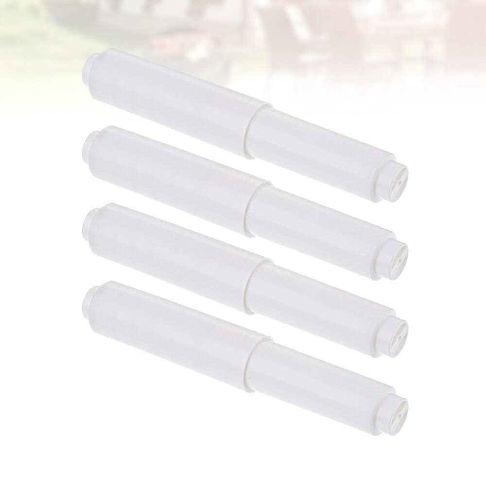 3pcs Bathroom Towel Spring Coil Rod Paper Winder Holer Flexible (Silver)
