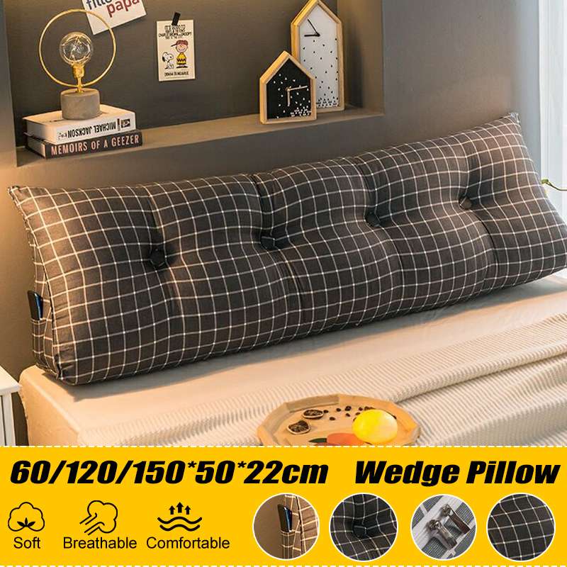 Long Cushion Sofa Pillow Cushion Back Cushion Chair Seat Cushion Office Home Support Waist Back Hip Massage Pad