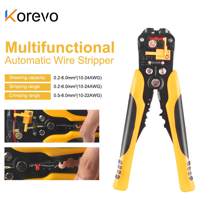 Wire Stripper adjustable stripping Automatic cable cutting Pressing Plier Terminal Cable Cutter decrustation pliers Hand Tool