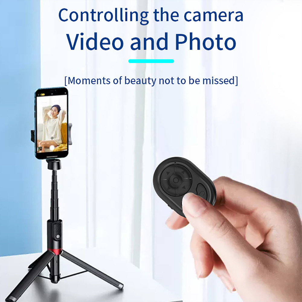 Mobile Phone Bluetooth Self-Timer Bluetooth Remote Control Page Flip Button Rechargeable Model Remote Control