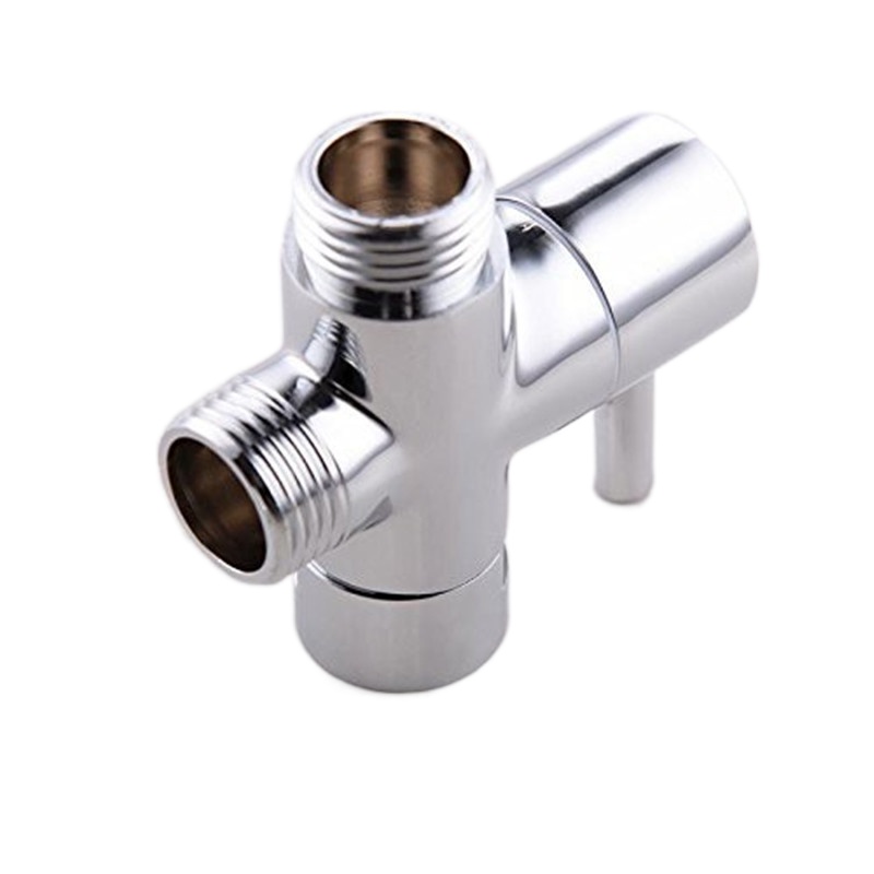 Douche Valve 3 Way Messing 3-way Omstelkraan Handheld Douchekop of Bad Kraan Schakelaar Outlet T valve T Adapter