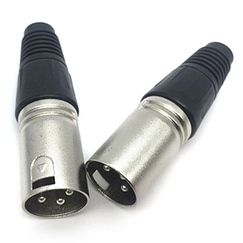 1pc maschio e femmina 3 Pin 4 Pin 5 Pin XLR microfono cavo Audio spina connettori terminali per cavi